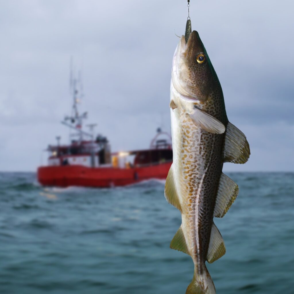 Pesca con anzuelo de bacalao Barquero