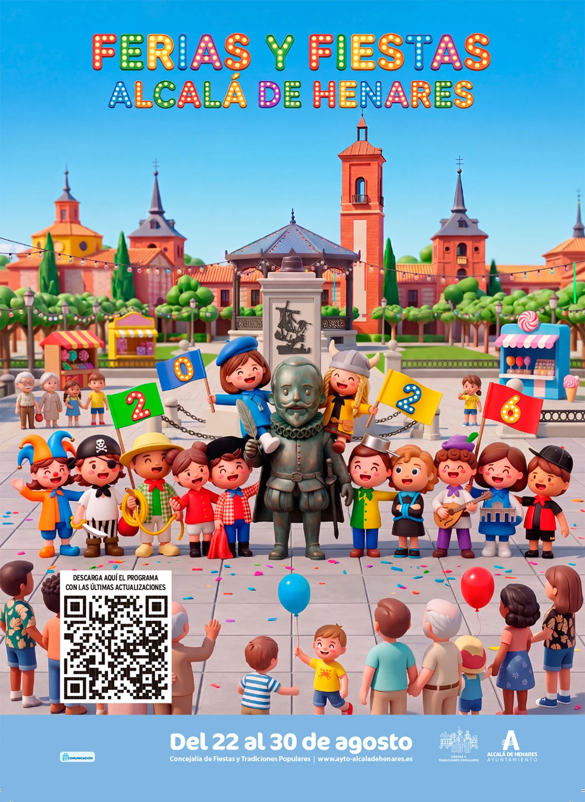Cartel ferias y fiestas Alcalá de Henares 2026